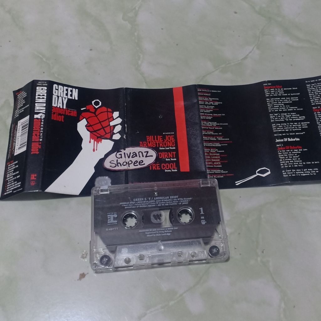 kaset pita GREEN DAY - American idiot