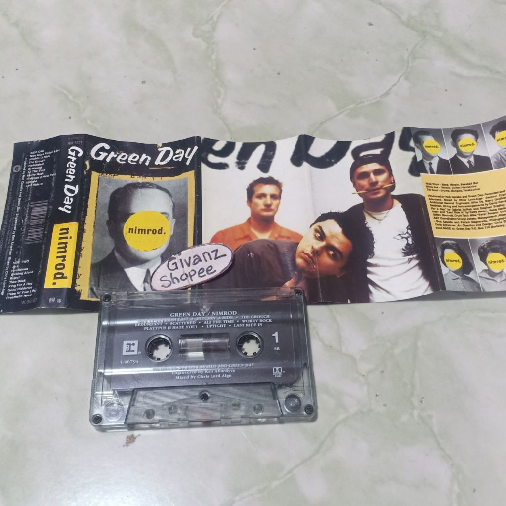 kaset pita GREEN DAY - Nimrod