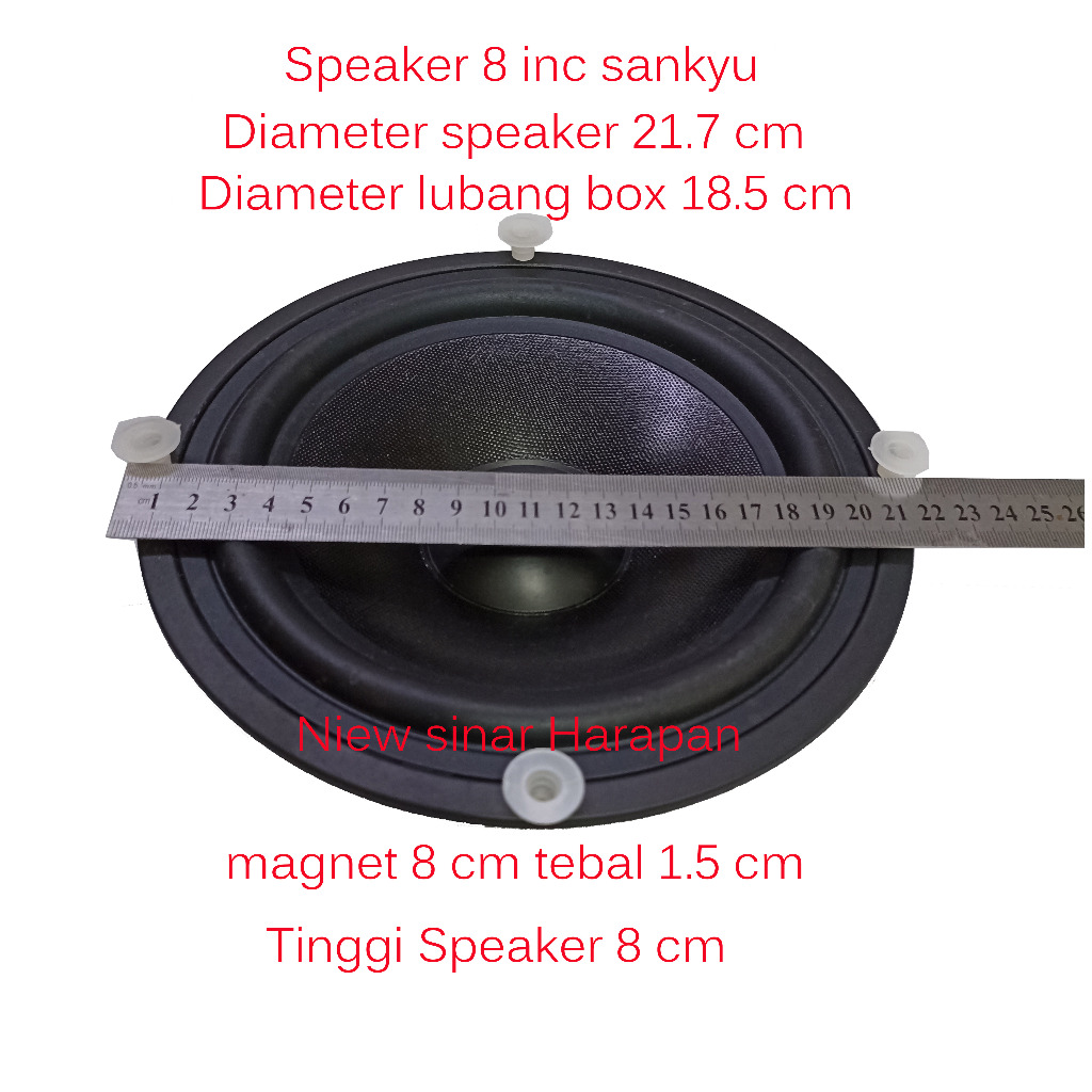 Speaker sankyu/ juse  8 inc magnet 80 st