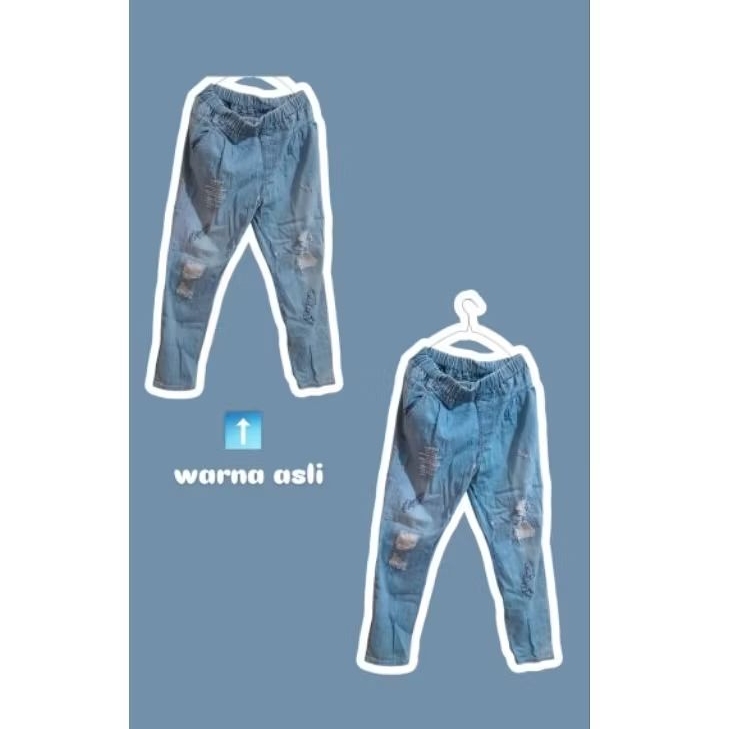 Distressed Jeans Wanita