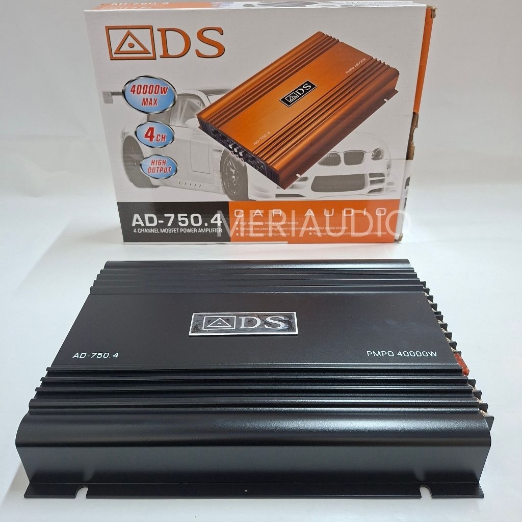 Power ADS Ad 750.4Channel Amplifier ADS AD 750.4