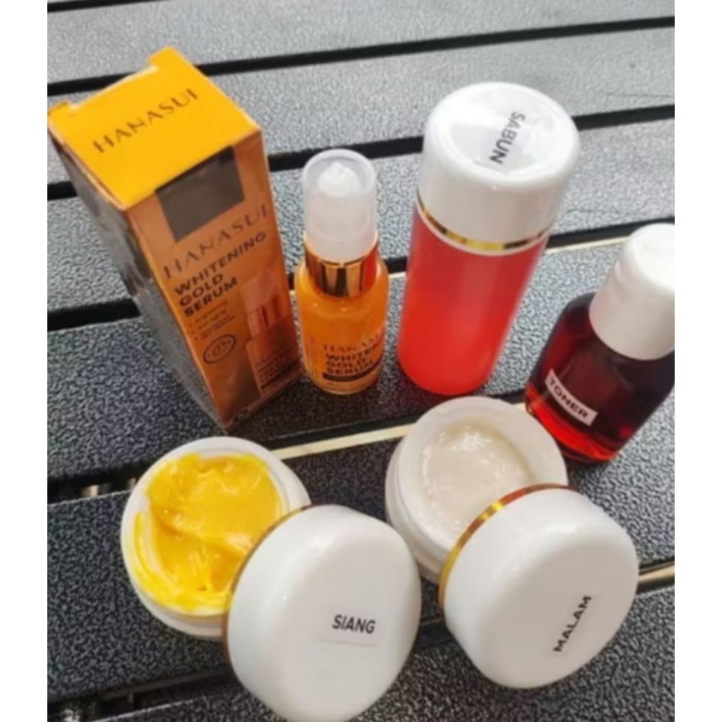 Paket Kecantikan 15Gram+Serum Hanasui gold ( 1 Paket )