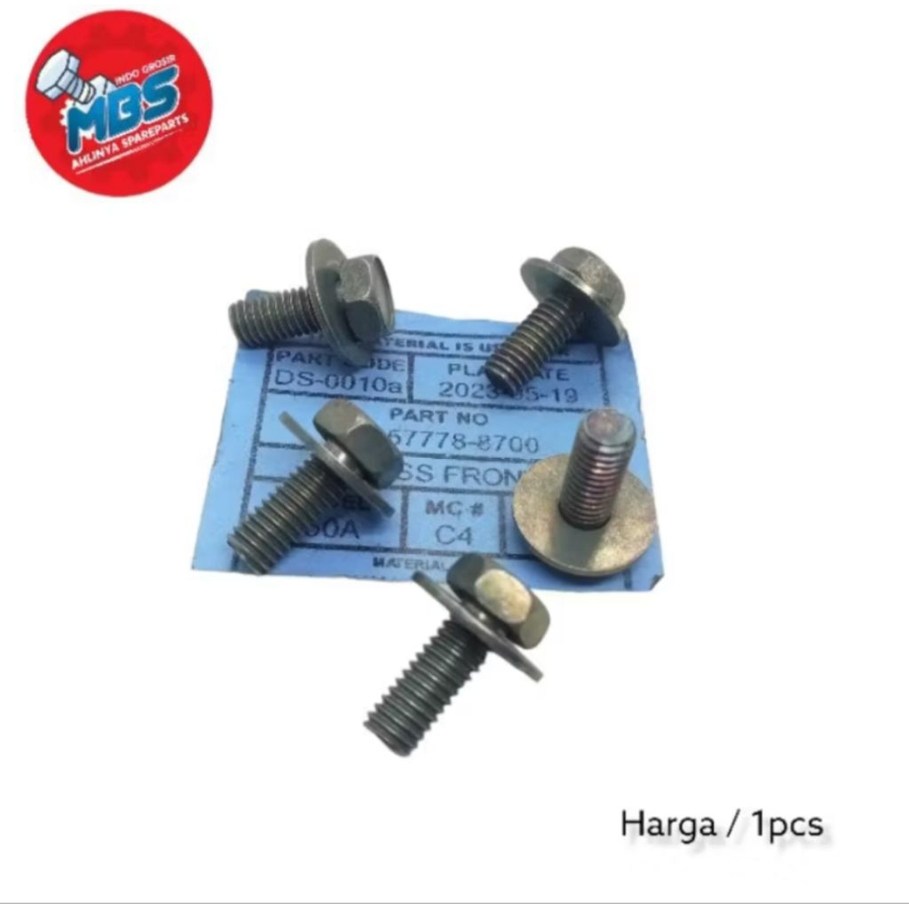 90106-MM4-000 Baut L Sayap Tangki Screw Pan 6X14 CB 150 R Old LED Cbr  Cover body L baut 10