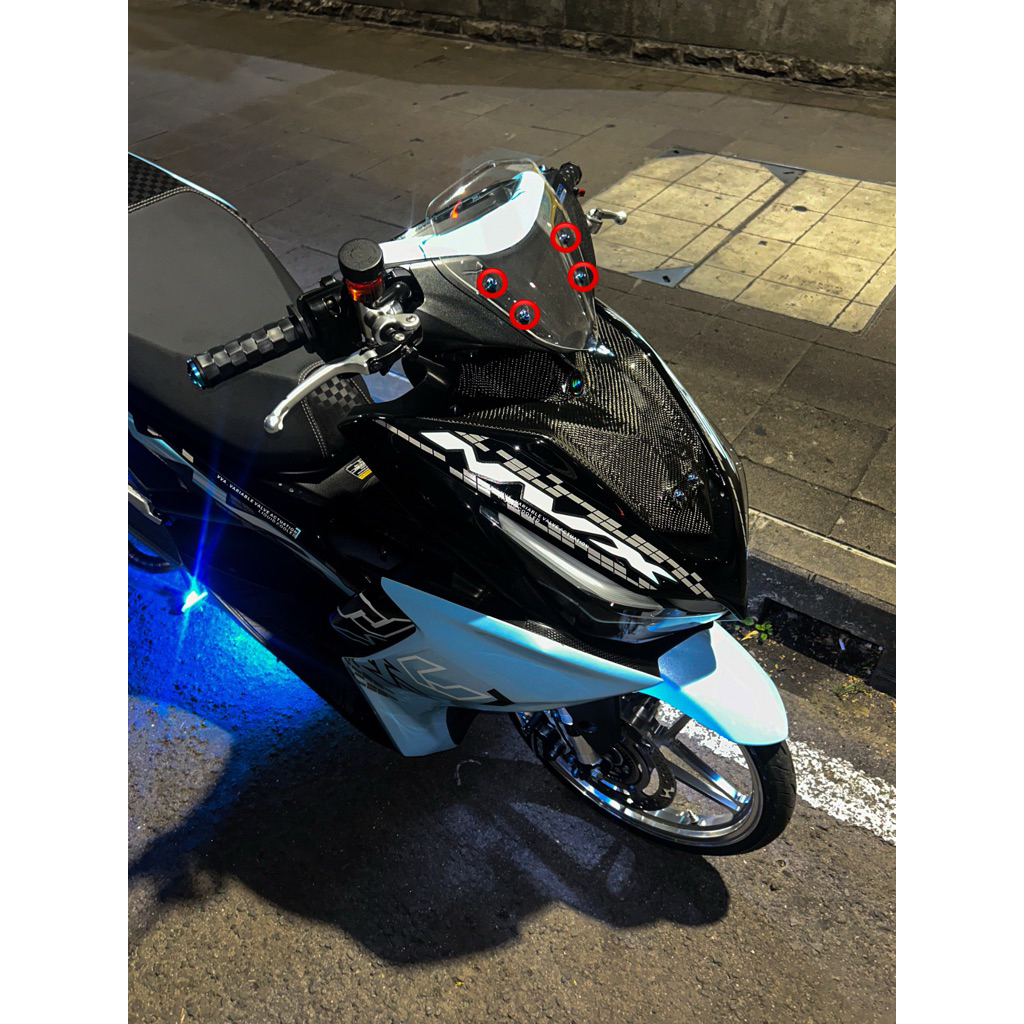 Baut Titanium Visor Aerox New/Old