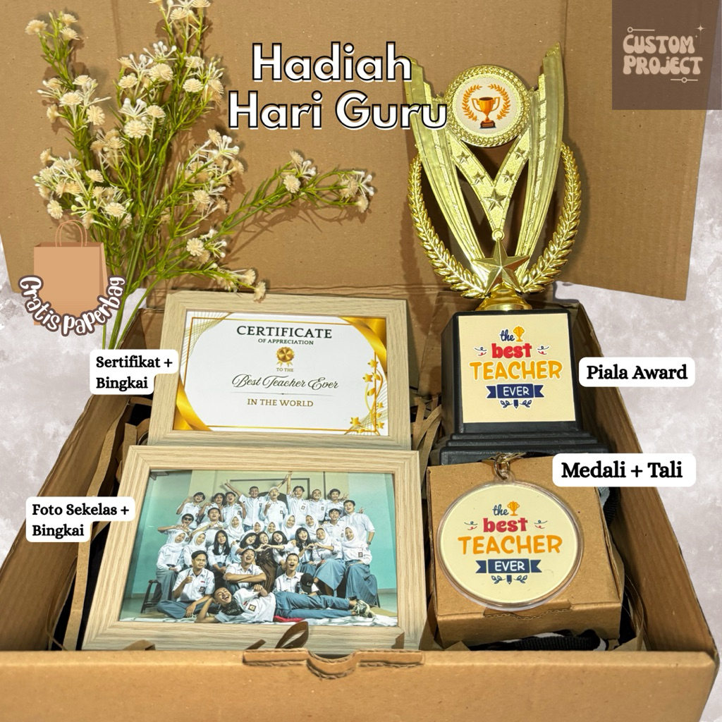 READY Kado unik custom guru pacar medali mendali boyfrend mendali guru hampers guru kado custom  men