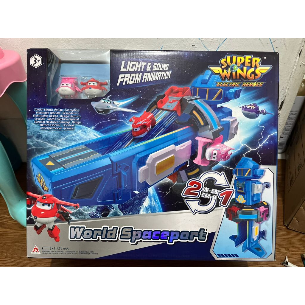 MAINAN SUPER WINGS WORLD SPACEPORT / MAINAN WUPER WINGS DIZZY DAN JET