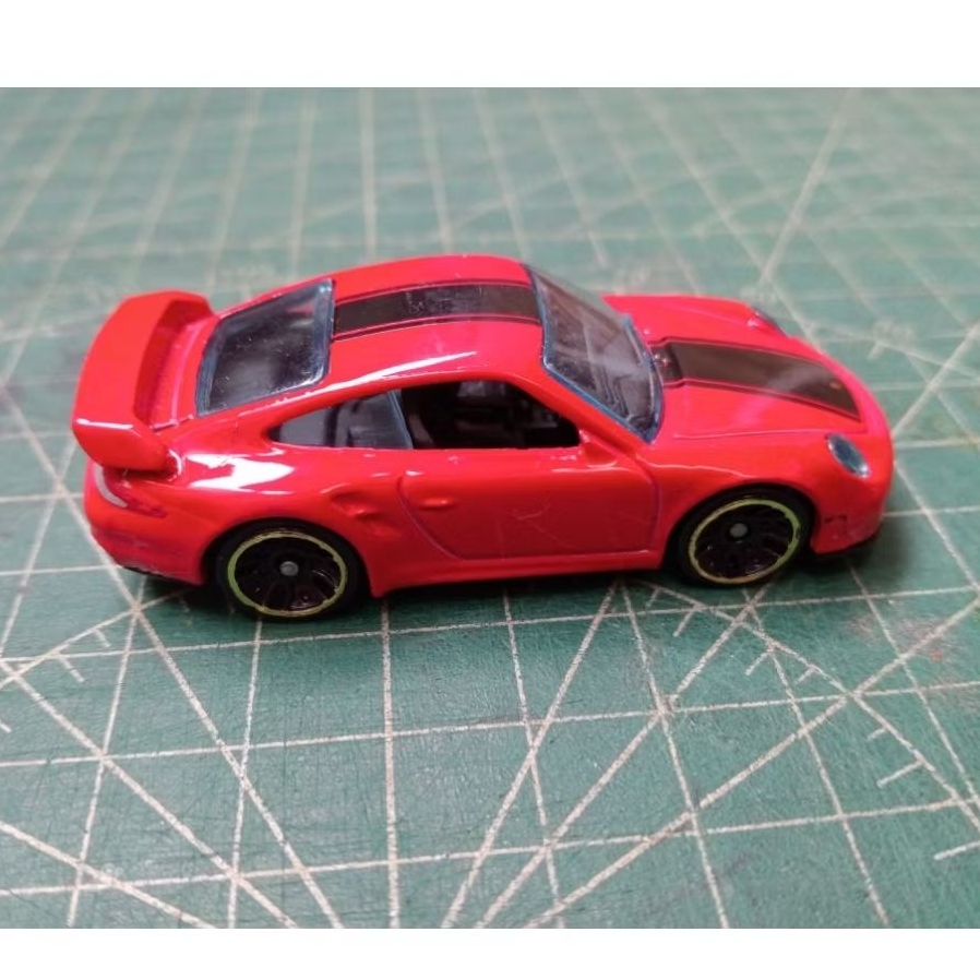 Hot Wheels Porsche 911 Gt2 merah list hitam - loose tanpa kemasan