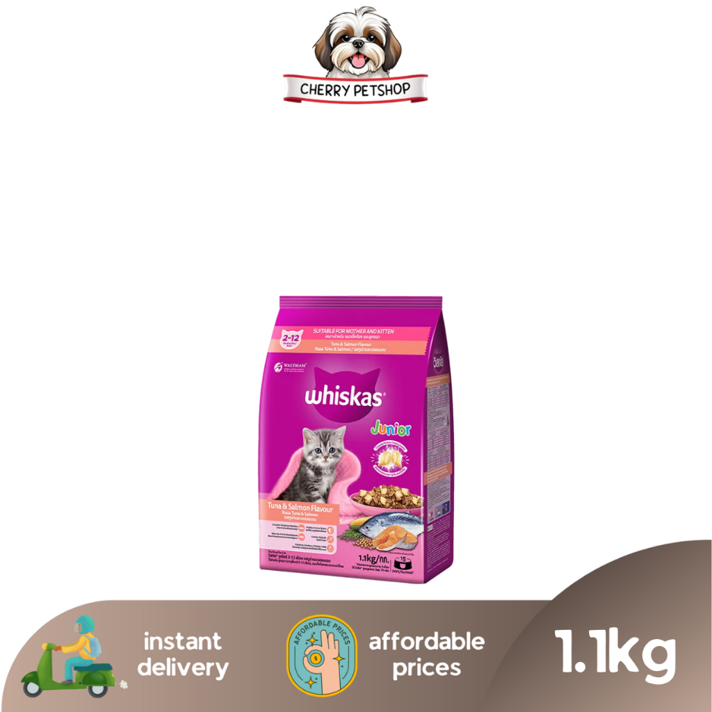 WHISKAS Junior Tuna Salmon 1.1kg