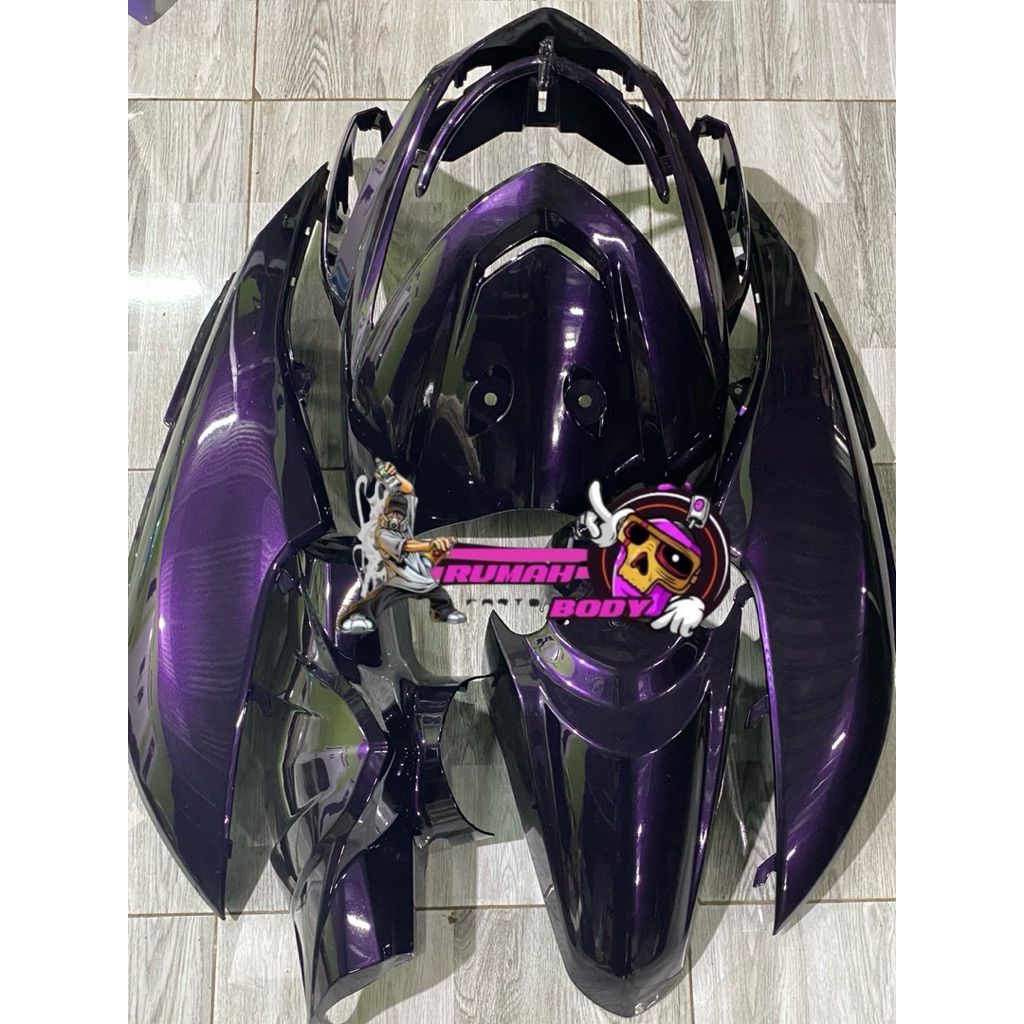 COVER FULL HALUS BEAT POP WARNA UNGU LEMBAYUNG HITAM