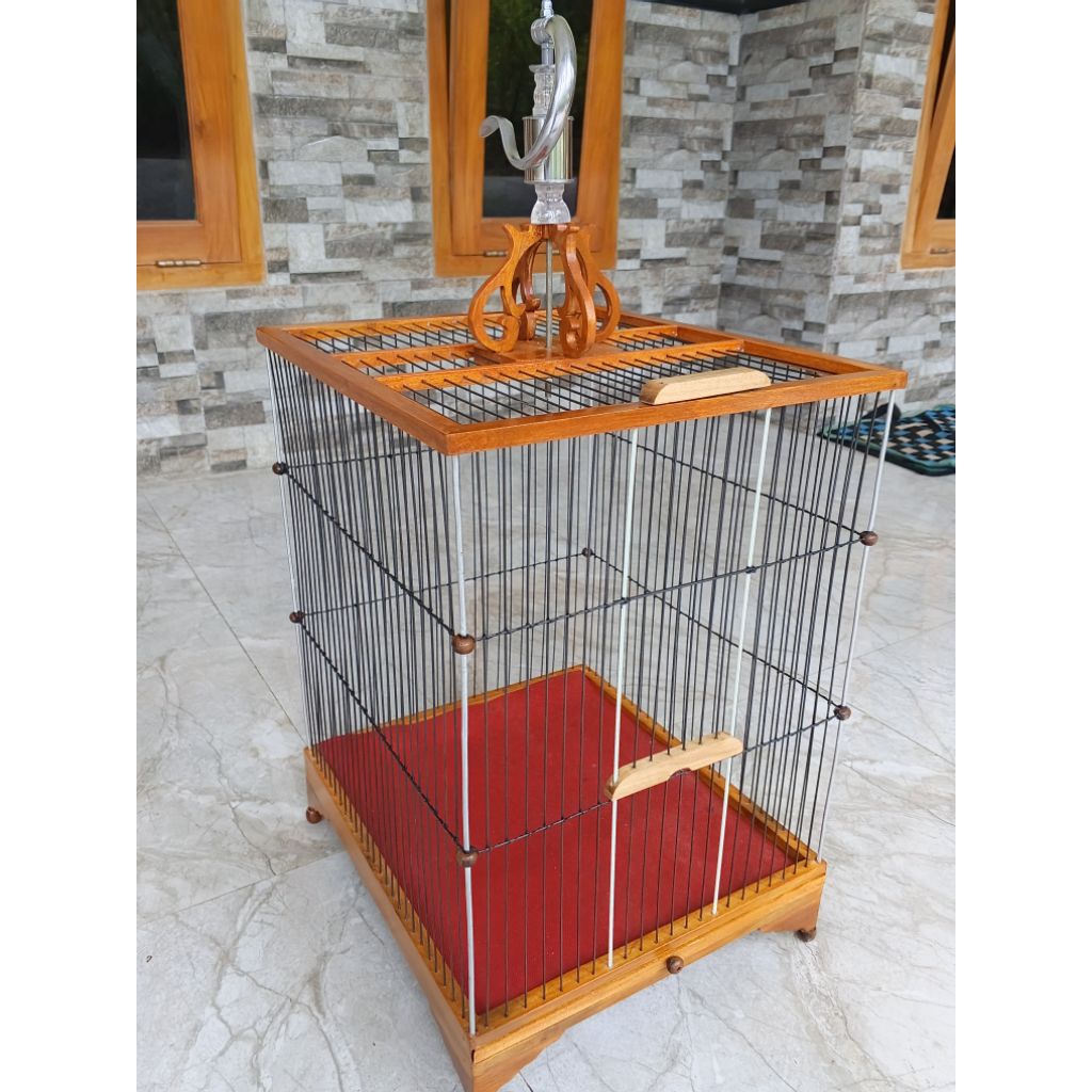 sangkar cungkok, sangkar minimalist, sangkar burcil