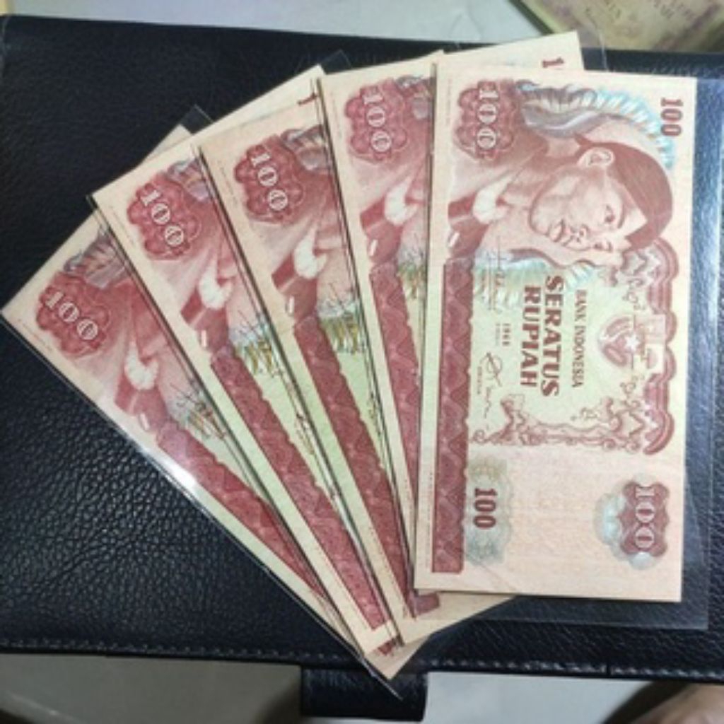 Uang Kuno 100 Rupiah Seri Sudirman UNC/GRESS