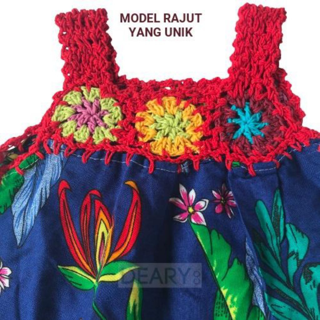 DRESS RAJUT ANAK KHAS BALI SIZE L 3-6T