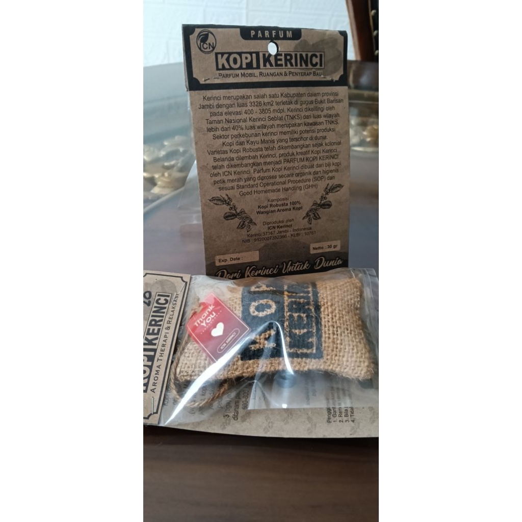 Perfum Kopi Kerinci tanpa biang