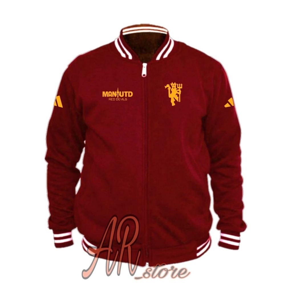 Jaket Manchester United Jaket Tracktop Varsity Pria Wanita