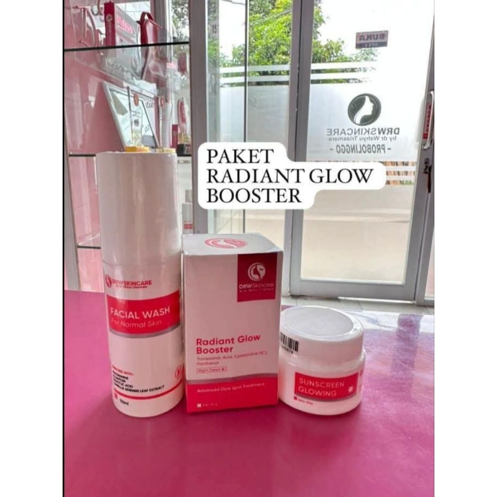 Drw Skincare Paket Radian Glow Booster Flek Hitam Mencerahkan