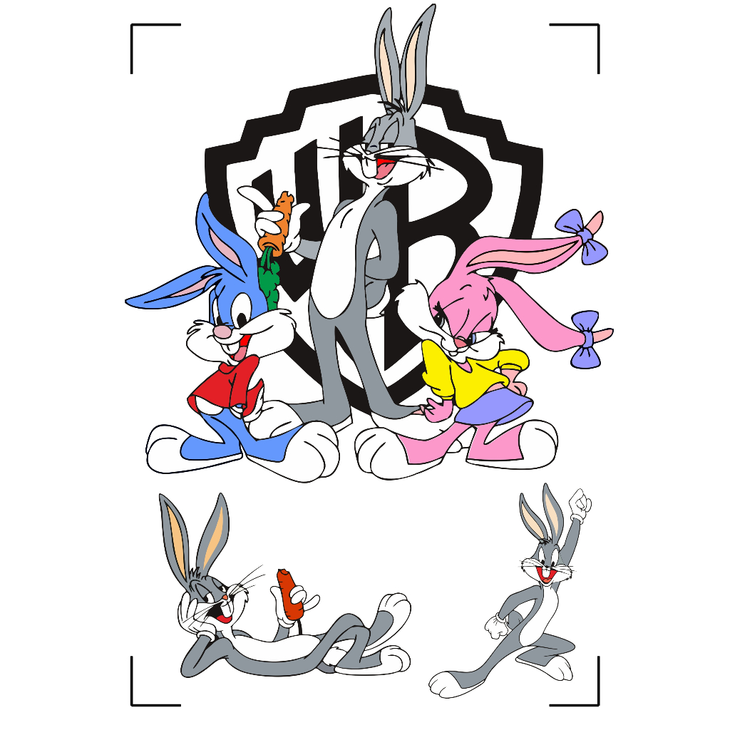 TD042- STICKER BUGS BUNNY, AKSESORIES STIKER BUGS BUNNY, BUGS BUNNY STICKER, BUGS BUNNY STIKER, STIC