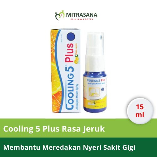 Cooling 5 Plus Spray Jeruk Untuk Sakit Gigi