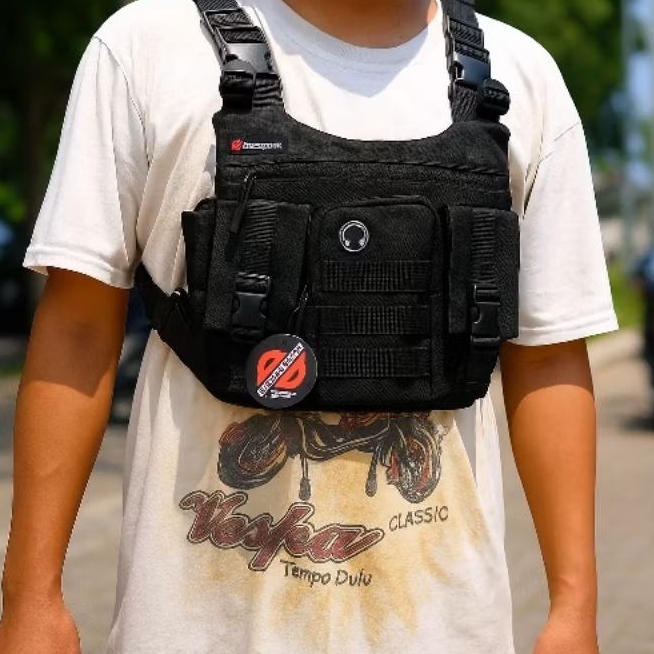 Tas Dada Pria Bahan Bimo Waterproof | Tas Pelindung Dada | Tas Rompi