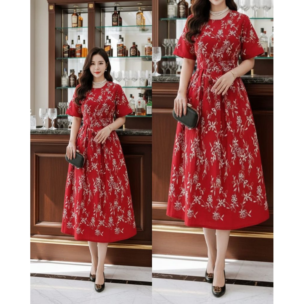 Dress Katun Bolong Bordir