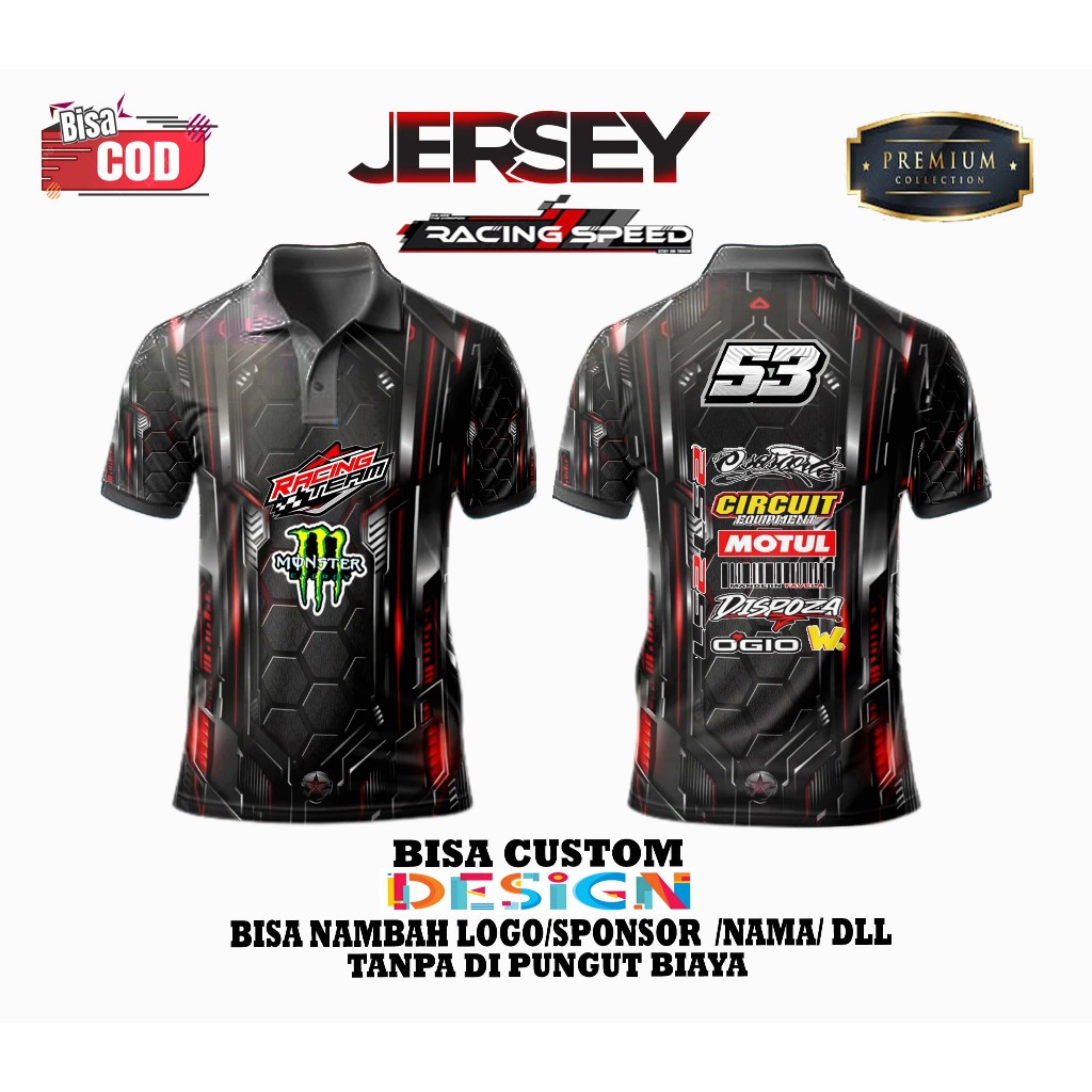 JERSEY RACING SUPERMOTO RIDER/BAJU JERSEY SUPERMOTO CRF KLX WR DTRACKER/05