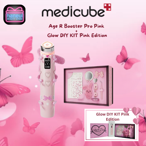 [READY-PASTI ORI] MEDICUBE Age R Booster Pro Pink + Glow DIY KIT Pink Edition [Haneul]