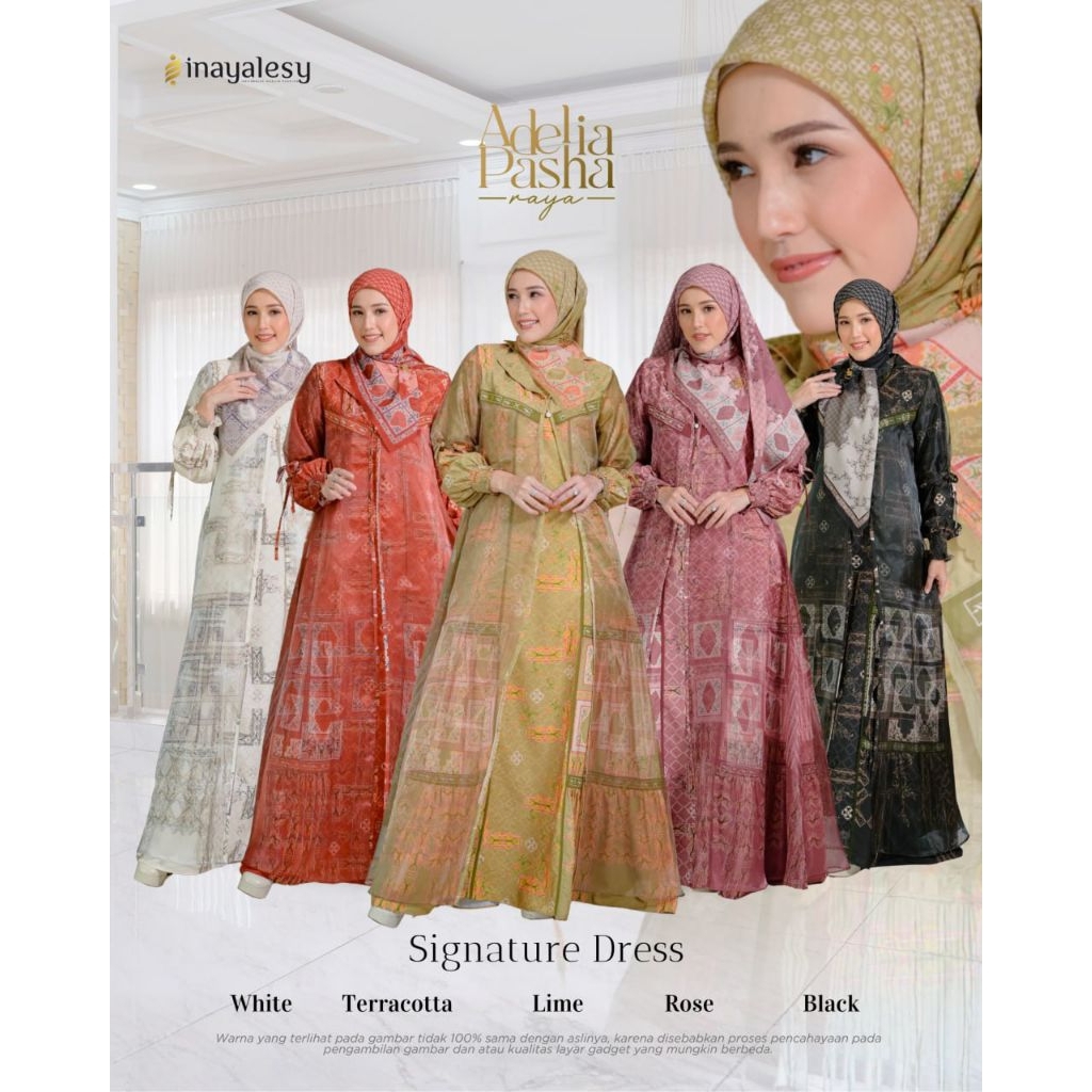 ADELIA PASHA RAYA DRESS ONLY  SIGNATURE BY INAYALESY