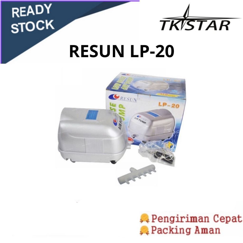 Air pump Pompa Udara Low Noise Resun LP20 LP-20 LP 20 Kolam Aerator
