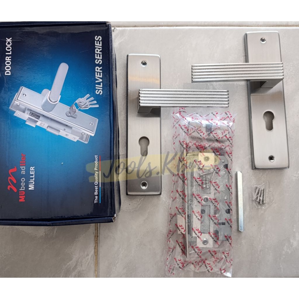 KUPILIHKAN KUNCI PINTU MUBEO ADLLER / SLOT KUNCI PINTU SET MULLER UKURAN STANDAR/ SLOT PINTU MULLER 