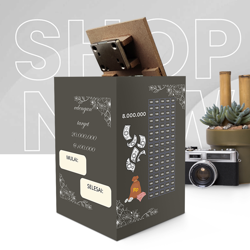 celengan target jumbo 20 juta pecahan 100k Celengan Target Celengan Viral Medium Viral Karakter