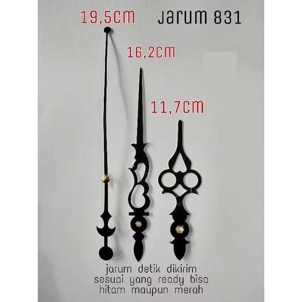 Jarum Saja Jam Dinding Ukir Besar Type 831 / Jarum Jam Dinding Besar