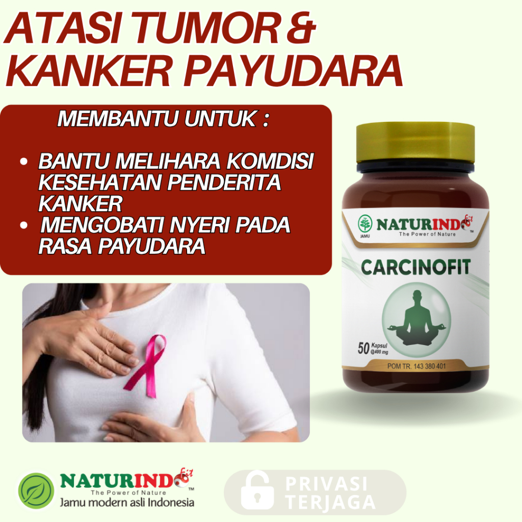 CARCINOFIT BENJOLAN PAYUDARA TUMOR PAYUDARA KANKER PAYUDARA PRIA DAN WANITA FAM HERBAL NATURINDO