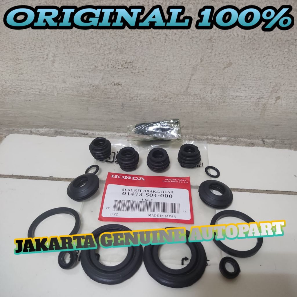 caliper kaliper seal kit rem belakang Honda jazz rs ge8 Mobilio original
