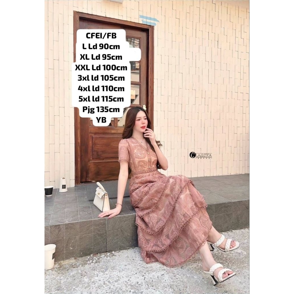 Dress Premium Import Dress Pesta Dress Kondangan Dress ORI Bangkok