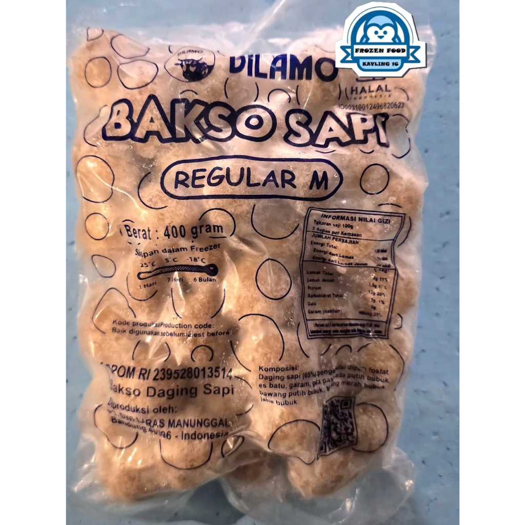 Dilamo Baso Sapi Reg M 400gr / Baso Sapi 400gr