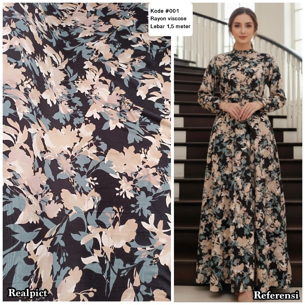 Bahan Kain rayon viscose | kain katun rayon viscose | kain katun | rayon | Kain meteran | Kain serag