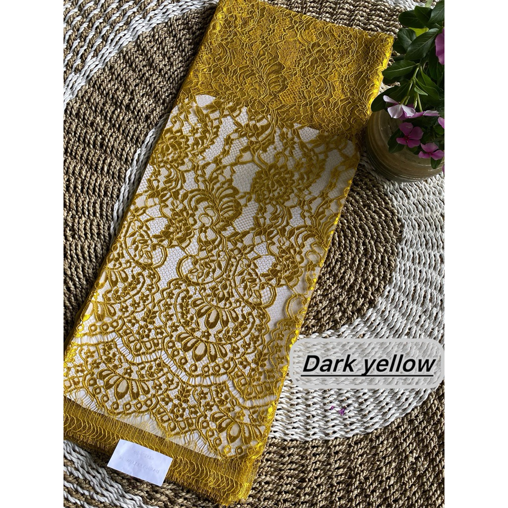 bahan kebaya brokat glosy 2 baju