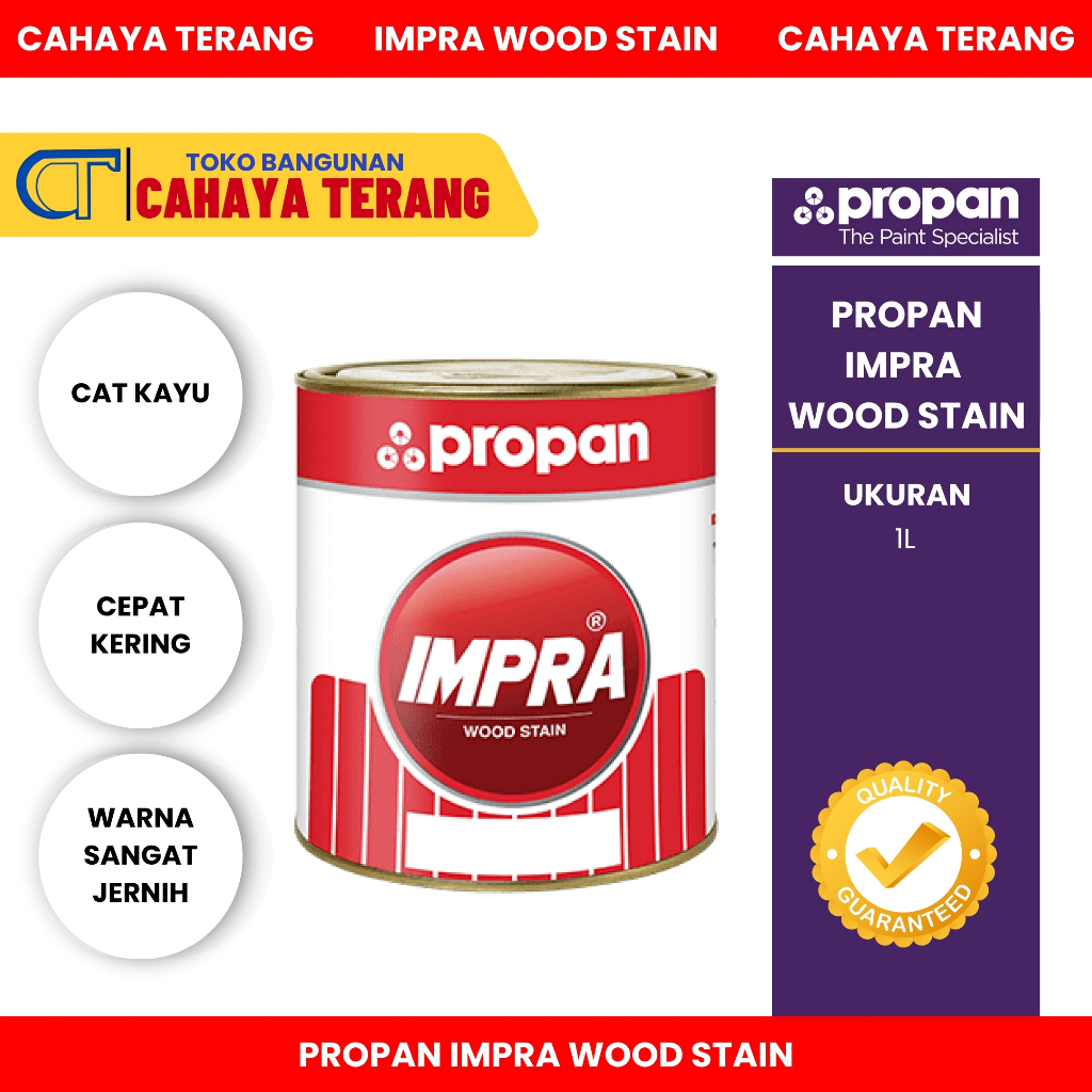 POLITUR IMPRA WOOD STAIN PROPAN 1L CAT KAYU
