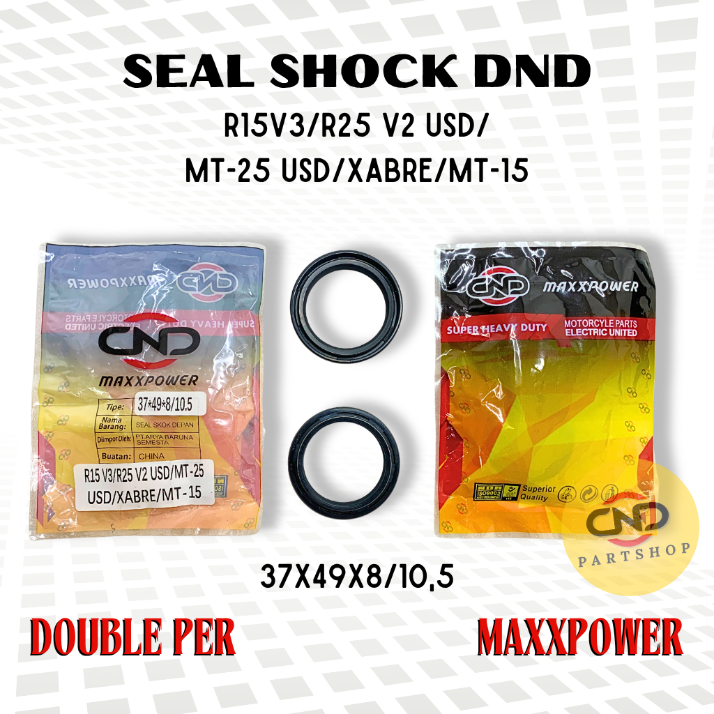 SEAL SHOCK DND MAXXPOWER R15 V3 R25 V2 MT25 USD XABRE MT-15 | SIL SHOCK YAMAHA USD 37X49X8/10,5