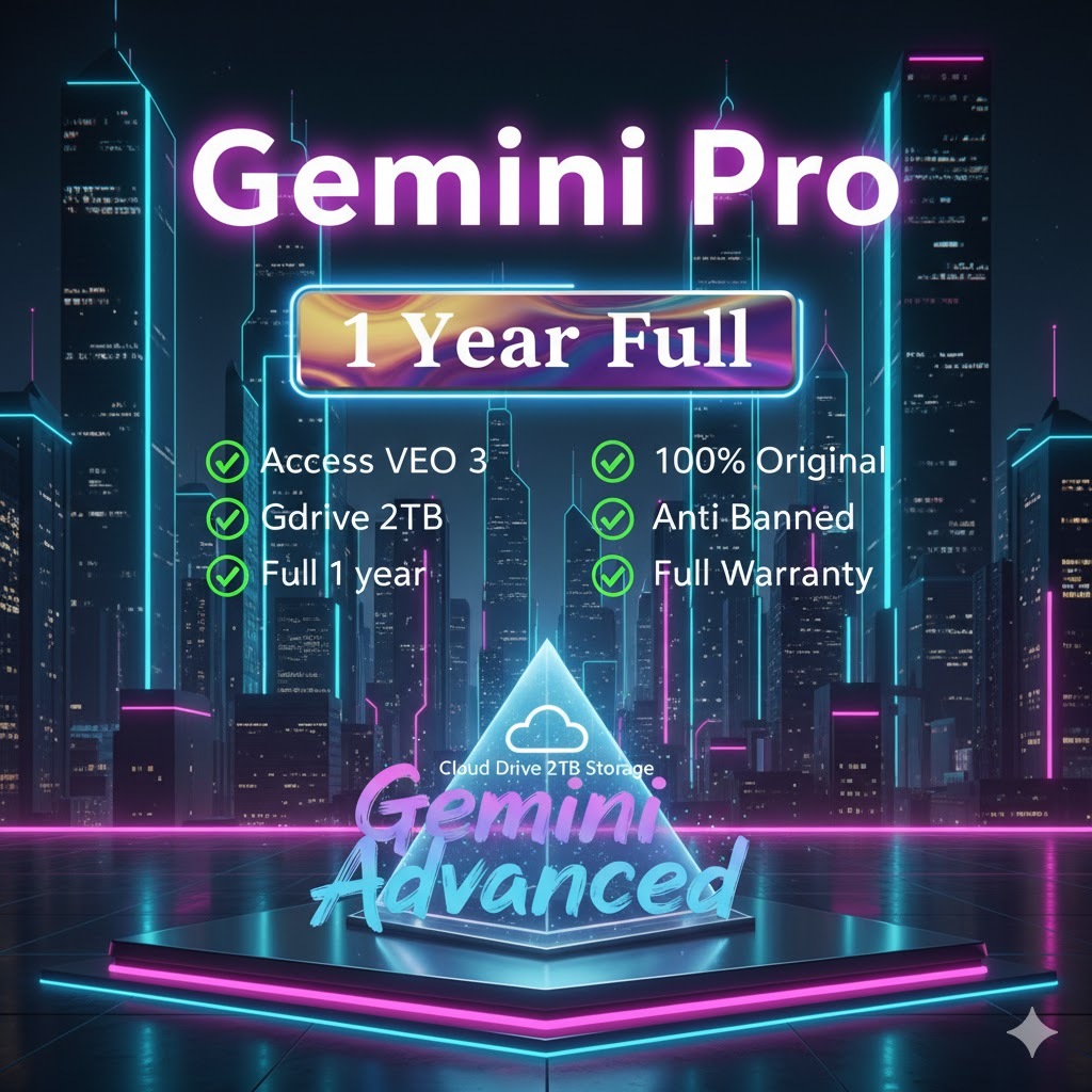 Gemini AI Pro - 4 Bulan - Private & Bergaransi (Drive, Gemini, Flow, Whisk, Veo3, NotebookLM & etc