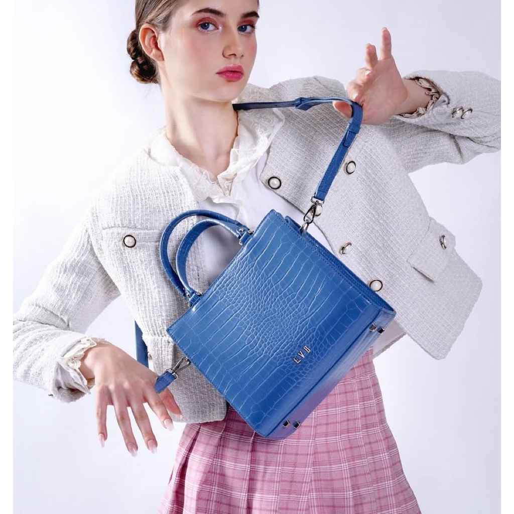 READY EVB DESTRY TAS SELEMPANG BAHAN CROCO