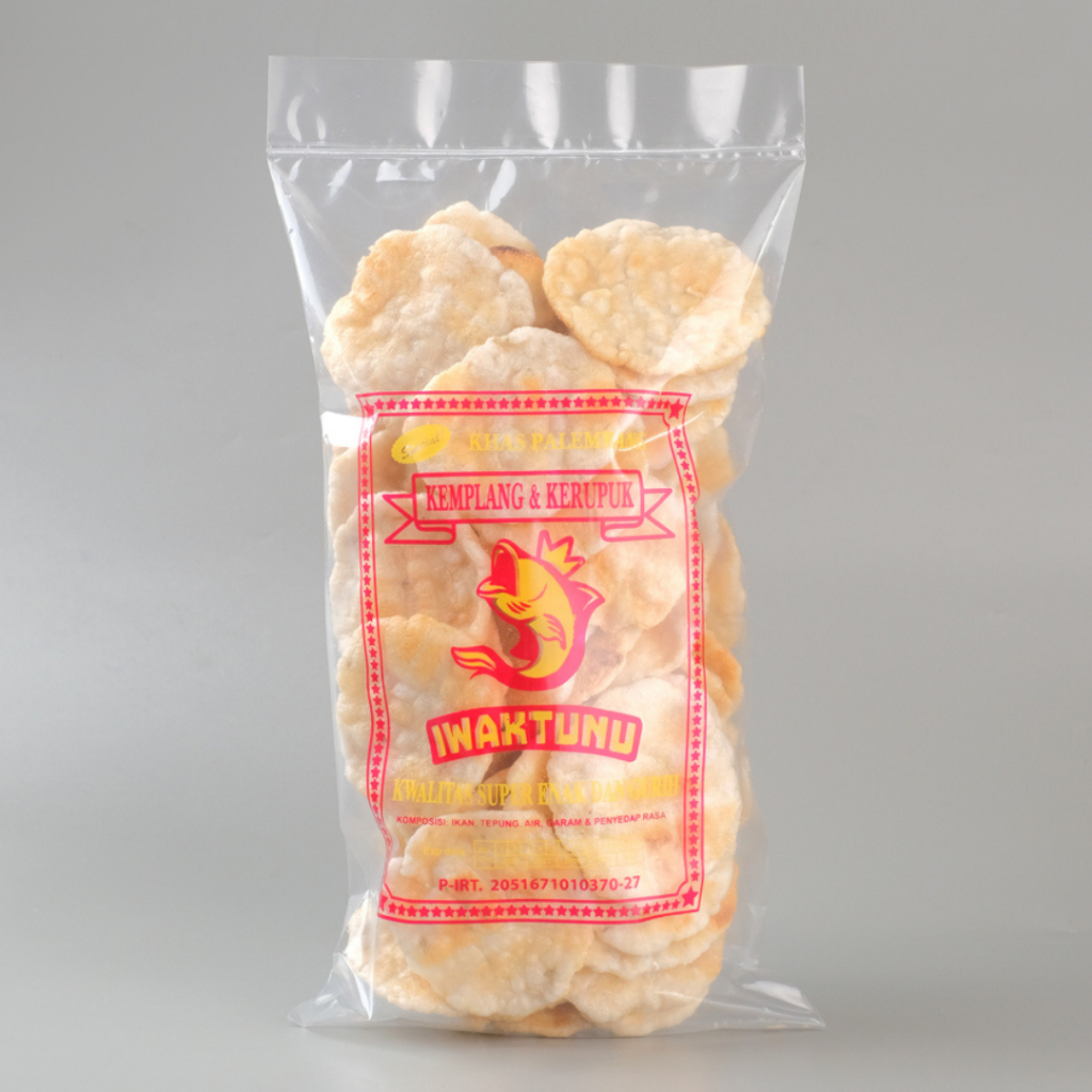 Iwaktunu Kemplang Bantat Tunu/Panggang Sambal Pedas Nampol Isi 50 Keping Asli Palembang