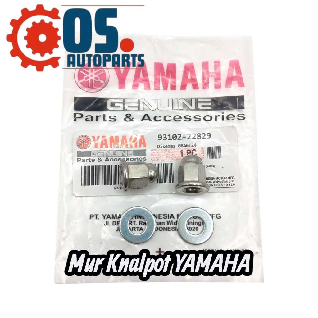 2 Set Mur Knalpot YAMAHA Mio Aerox Nmax Lexi Jupiter Vega Mur Topi Knalpot YAMAHA Anti Selek Harga 2