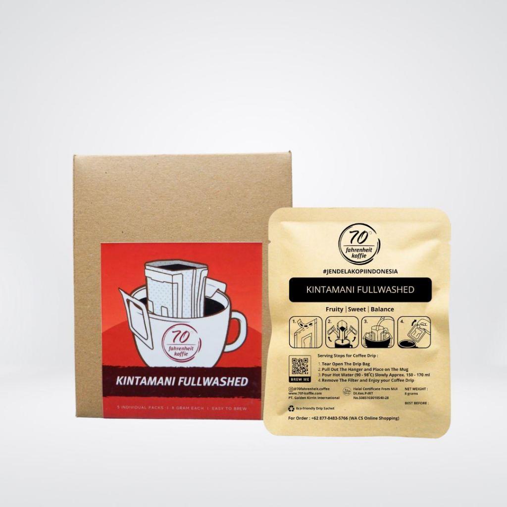 Coffee Drip Package 5 Pcs Kintamani Fullwashed by 70 Fahrenheit Koffie