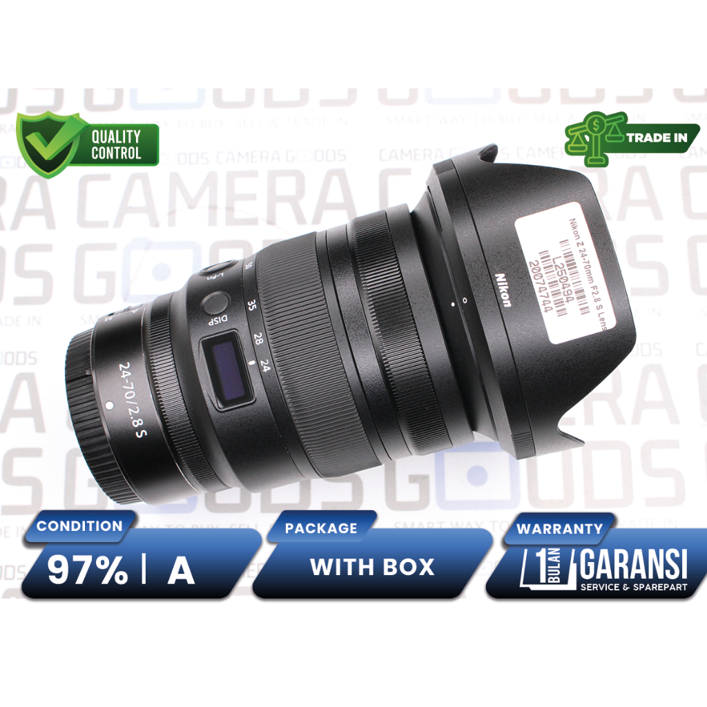 Lensa Nikon Z 24-70mm F2.8 S Lens Second Bekas Grade A / NIKKOR Z24-70mm f/2.8 - L250494
