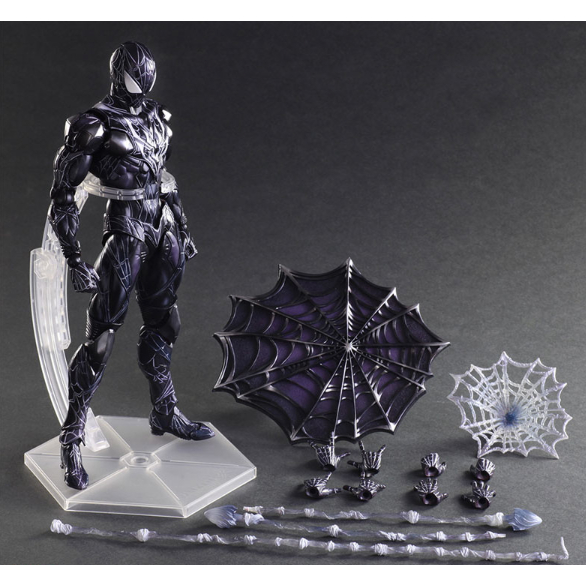 Marvel Symbiote Spiderman | Variant Play Arts Kai | Action Figure