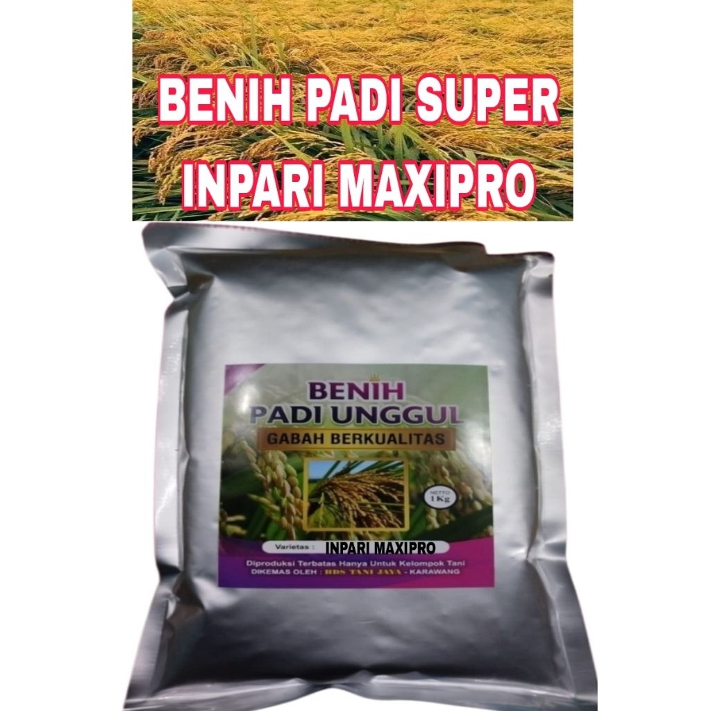 BENIH PADI INPARI MAXIPRO PREMIUM SUPER ORIGINAL LABEL PUTIH
