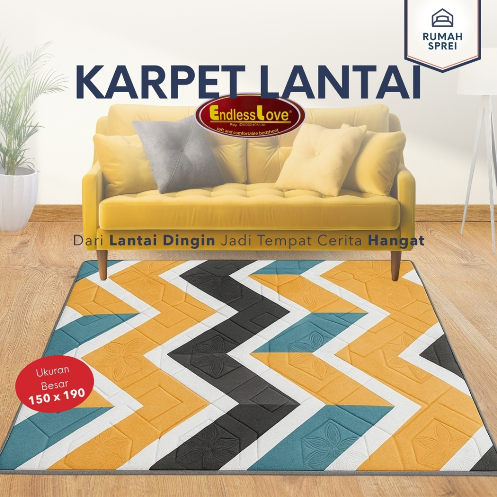 Karpet Busa Malaysia - ENDLESS LOVE - BESAR - 150 x 190