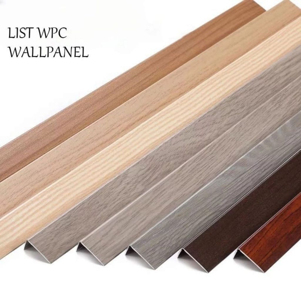 LIST SUDUT SIKU L WPC/ LIST PENUTUP WPC PER BATANG LIS WALL PANEL LIS WPC