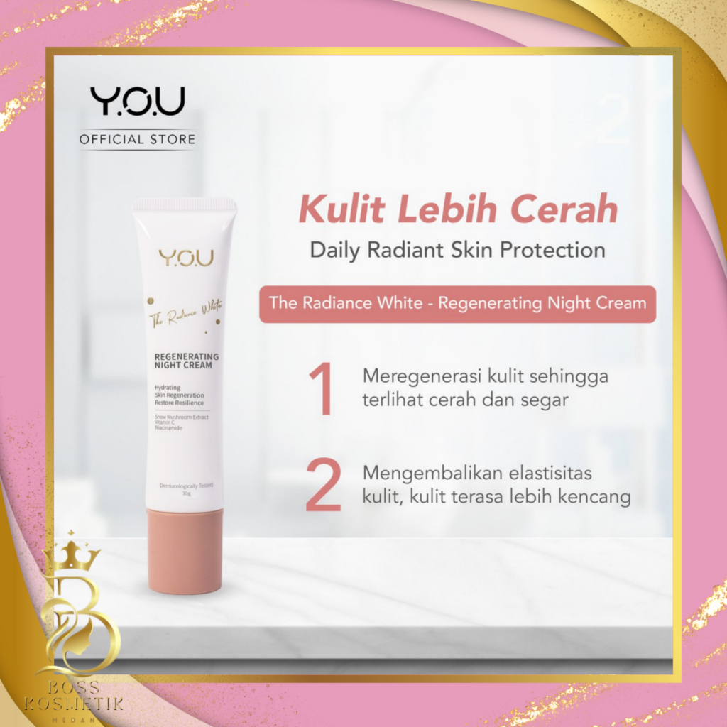 YOU The Radiance White Brightening Day Cream Night Cream 30Gr