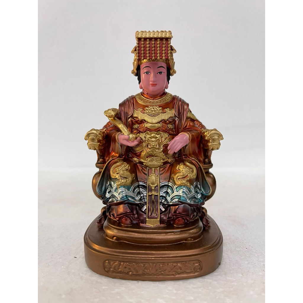 patung Dewi Mazu / maco duduk 4in bahan fiber